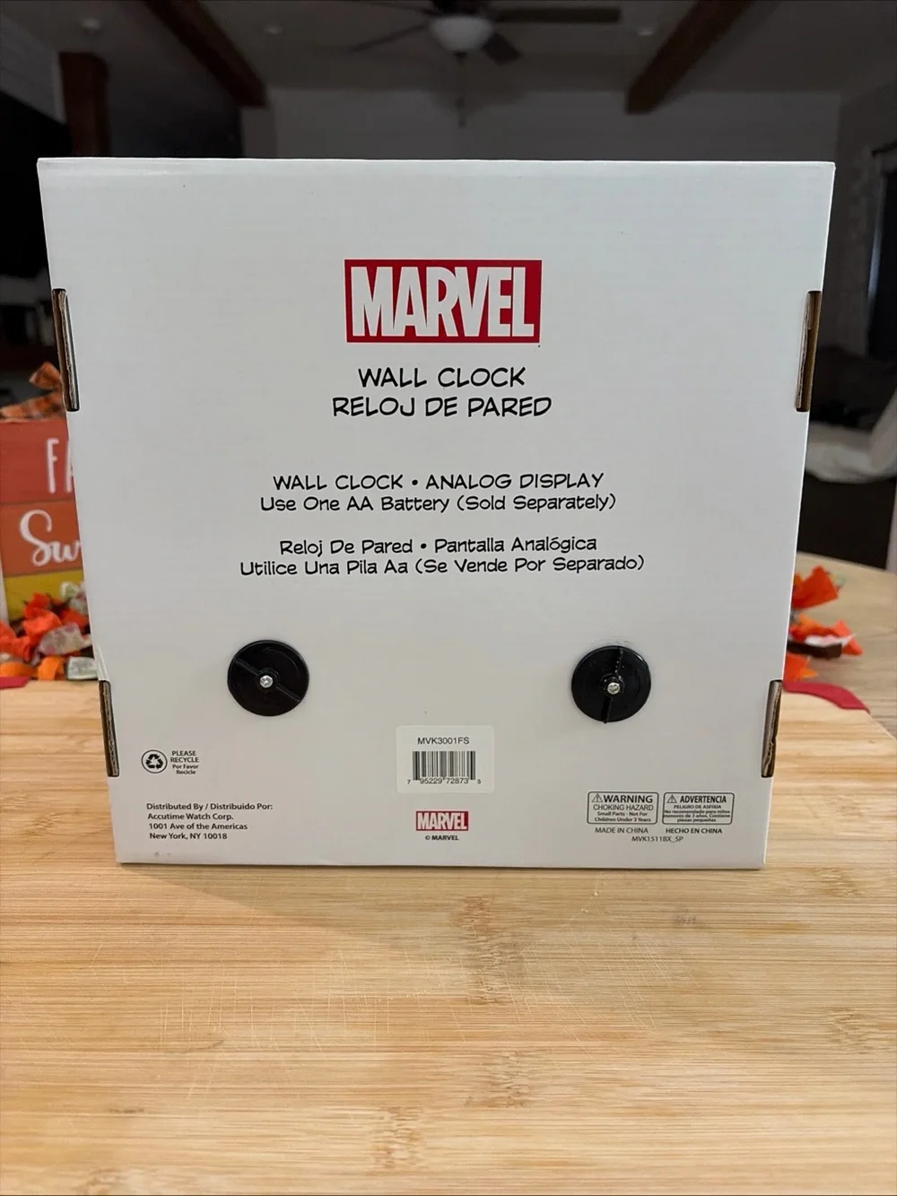 Marvel Red Avengers Character Wall Clock